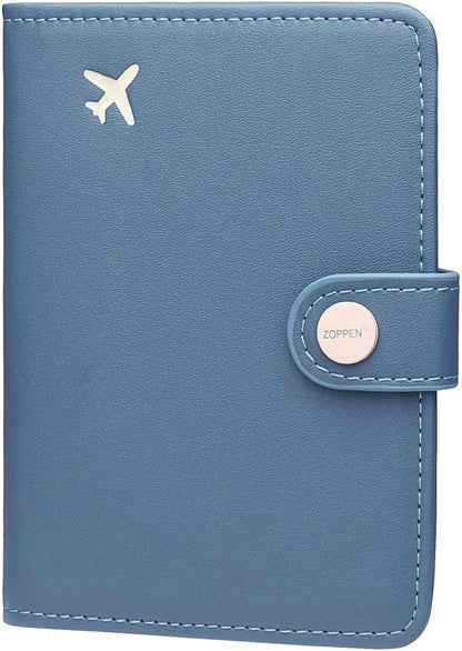 Passport Holder RFID Blocking Travel Wallet, Dusty Pink | Passport Cover with Multiple Card Slots, Water-Resistant & Easy-Carry, Must-Have Travel Accessory for Men & Women.