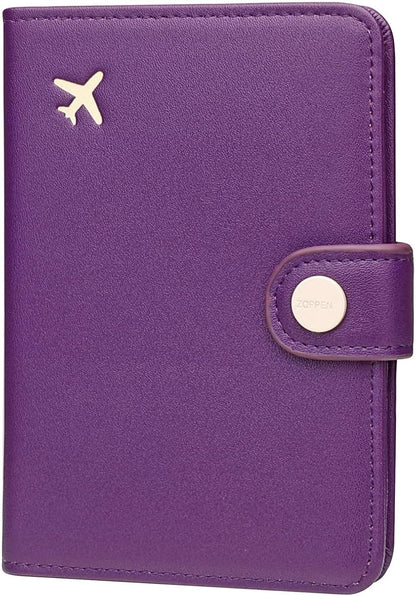 Passport Holder RFID Blocking Travel Wallet, Dusty Pink | Passport Cover with Multiple Card Slots, Water-Resistant & Easy-Carry, Must-Have Travel Accessory for Men & Women.
