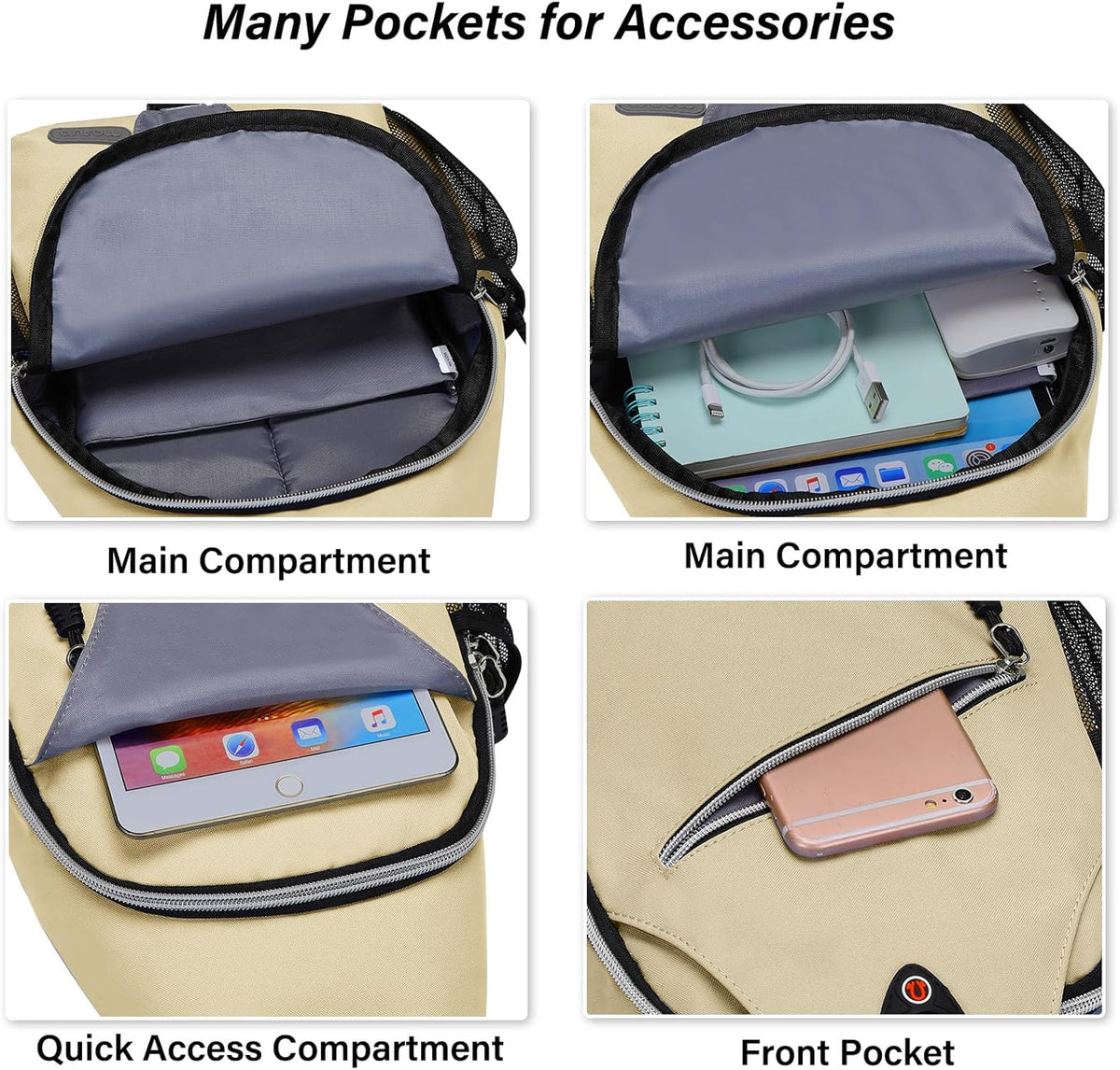 Small Sling Bag for Men, Crossbody Shoulder Chest Daypack Bag | Sling Backpack for Casual Travel Hiking