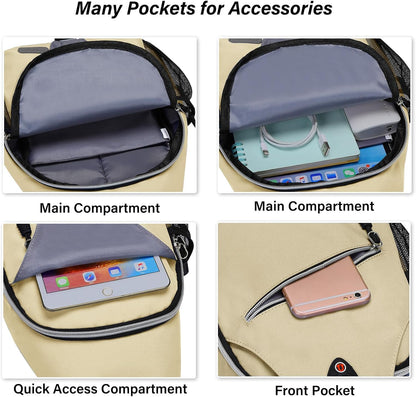 Small Sling Bag for Men, Crossbody Shoulder Chest Daypack Bag | Sling Backpack for Casual Travel Hiking