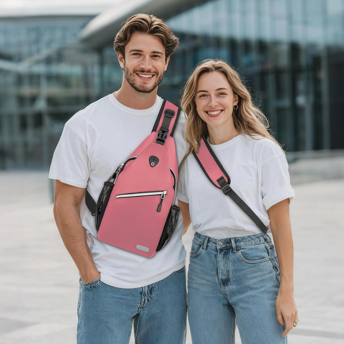 Small Sling Bag for Men, Crossbody Shoulder Chest Daypack Bag | Sling Backpack for Casual Travel Hiking