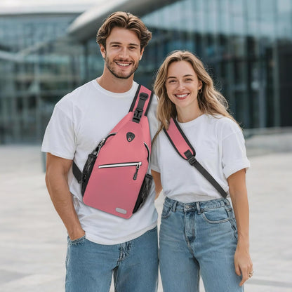 Small Sling Bag for Men, Crossbody Shoulder Chest Daypack Bag | Sling Backpack for Casual Travel Hiking