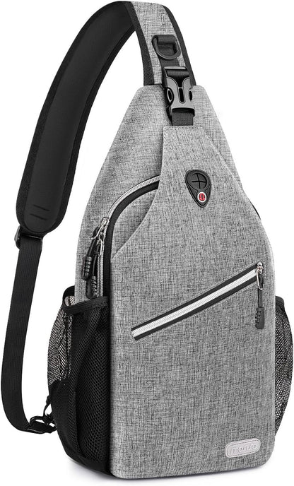 Small Sling Bag for Men, Crossbody Shoulder Chest Daypack Bag | Sling Backpack for Casual Travel Hiking