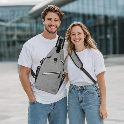 Small Sling Bag for Men, Crossbody Shoulder Chest Daypack Bag | Sling Backpack for Casual Travel Hiking