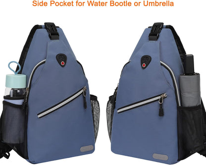 Small Sling Bag for Men, Crossbody Shoulder Chest Daypack Bag | Sling Backpack for Casual Travel Hiking