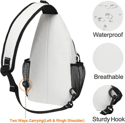 Small Sling Bag for Men, Crossbody Shoulder Chest Daypack Bag | Sling Backpack for Casual Travel Hiking