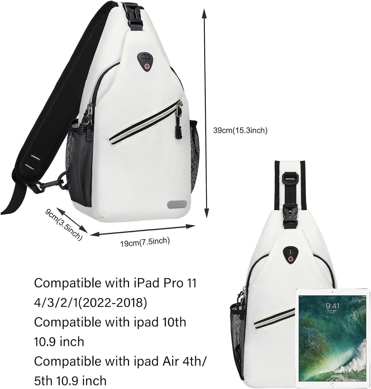 Small Sling Bag for Men, Crossbody Shoulder Chest Daypack Bag | Sling Backpack for Casual Travel Hiking