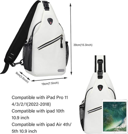 Small Sling Bag for Men, Crossbody Shoulder Chest Daypack Bag | Sling Backpack for Casual Travel Hiking