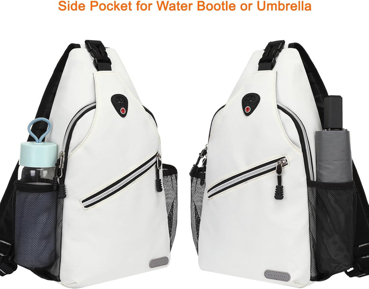 Small Sling Bag for Men, Crossbody Shoulder Chest Daypack Bag | Sling Backpack for Casual Travel Hiking
