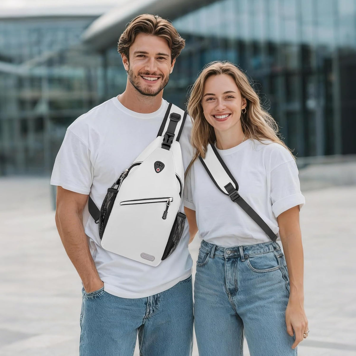 Small Sling Bag for Men, Crossbody Shoulder Chest Daypack Bag | Sling Backpack for Casual Travel Hiking