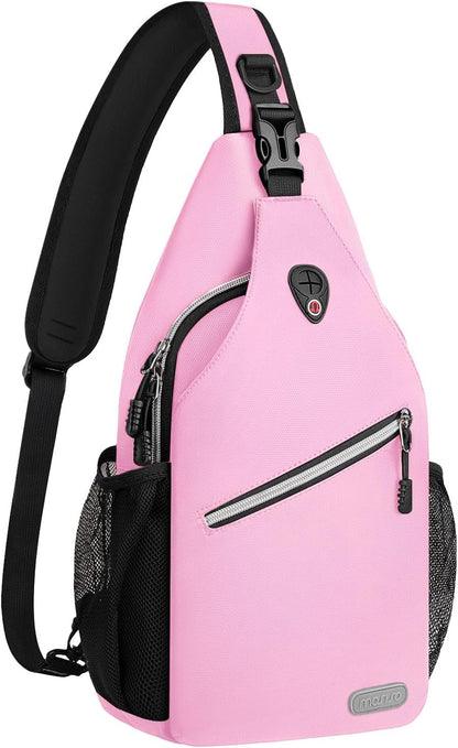 Small Sling Bag for Men, Crossbody Shoulder Chest Daypack Bag | Sling Backpack for Casual Travel Hiking