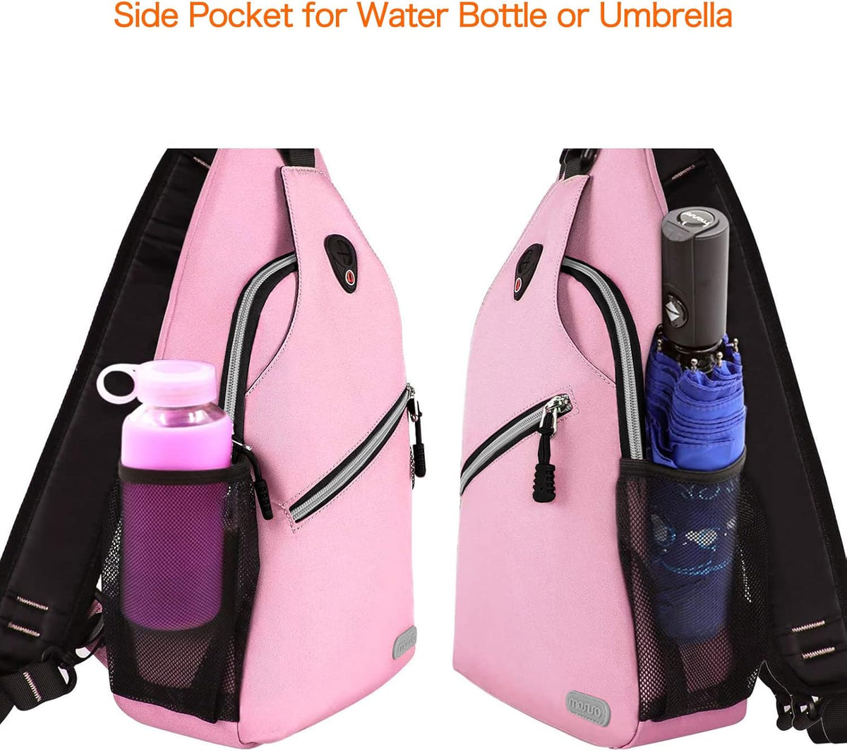 Small Sling Bag for Men, Crossbody Shoulder Chest Daypack Bag | Sling Backpack for Casual Travel Hiking