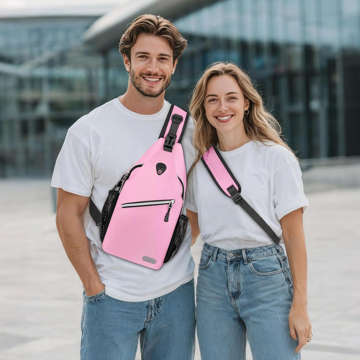 Small Sling Bag for Men, Crossbody Shoulder Chest Daypack Bag | Sling Backpack for Casual Travel Hiking