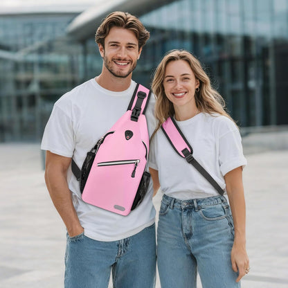 Small Sling Bag for Men, Crossbody Shoulder Chest Daypack Bag | Sling Backpack for Casual Travel Hiking