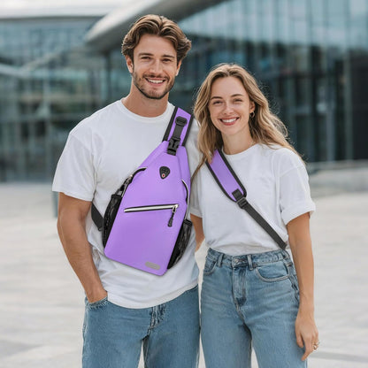 Small Sling Bag for Men, Crossbody Shoulder Chest Daypack Bag | Sling Backpack for Casual Travel Hiking