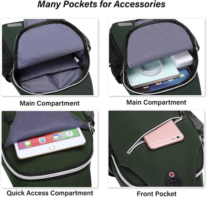 Small Sling Bag for Men, Crossbody Shoulder Chest Daypack Bag | Sling Backpack for Casual Travel Hiking