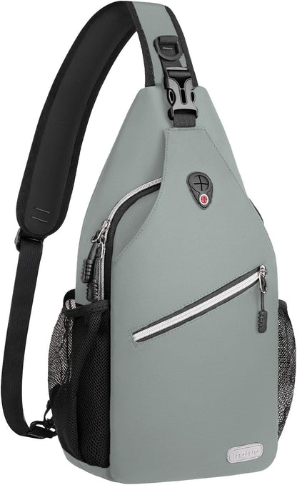 Small Sling Bag for Men, Crossbody Shoulder Chest Daypack Bag | Sling Backpack for Casual Travel Hiking