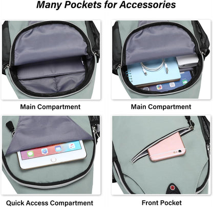 Small Sling Bag for Men, Crossbody Shoulder Chest Daypack Bag | Sling Backpack for Casual Travel Hiking