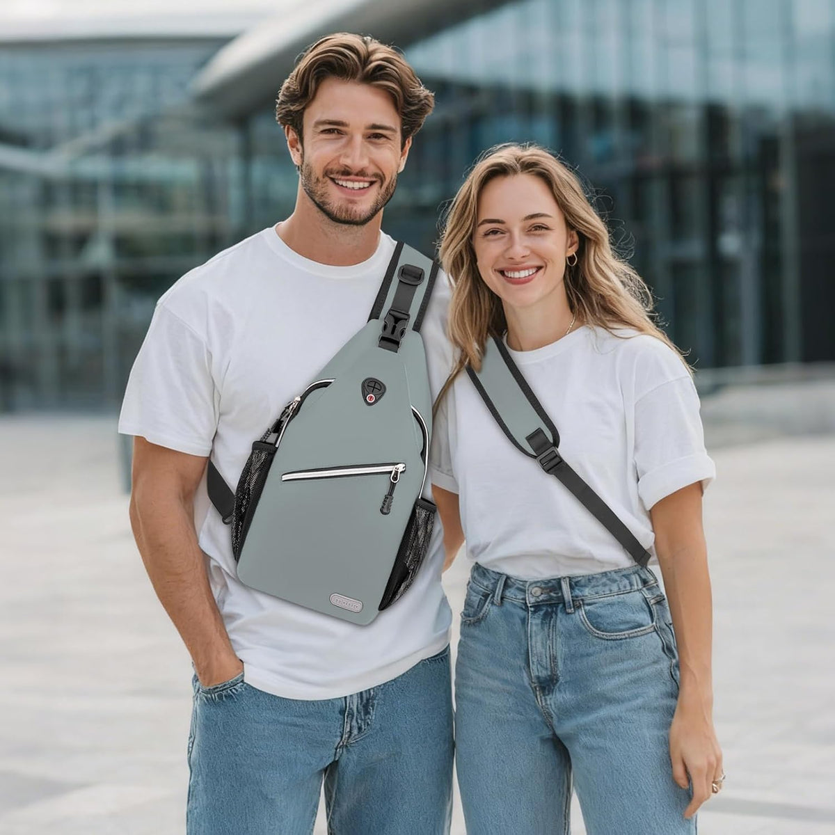 Small Sling Bag for Men, Crossbody Shoulder Chest Daypack Bag | Sling Backpack for Casual Travel Hiking