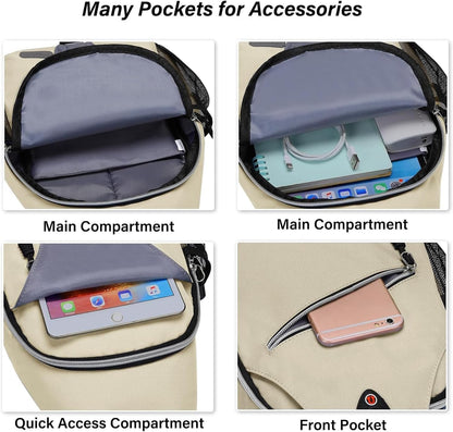 Small Sling Bag for Men, Crossbody Shoulder Chest Daypack Bag | Sling Backpack for Casual Travel Hiking