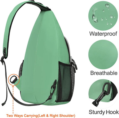 Small Sling Bag for Men, Crossbody Shoulder Chest Daypack Bag | Sling Backpack for Casual Travel Hiking