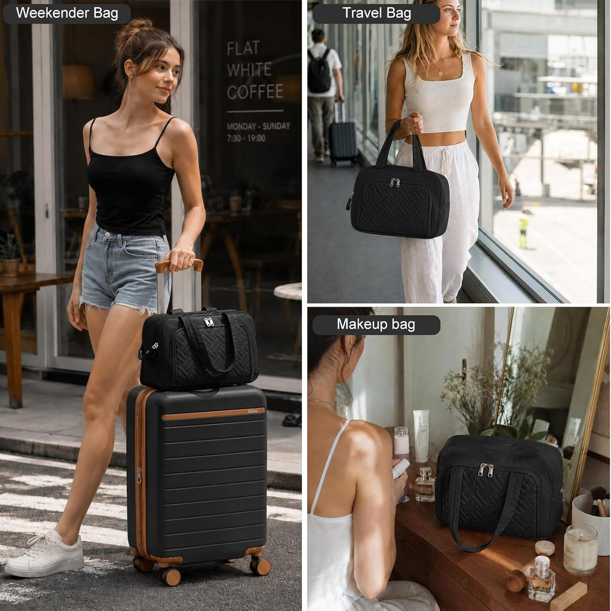 Expandable 20 Inch Carry On Suitcase Airline Approved, Lightweight ABS+PC Hardshell Luggage with 360° Silent Spinner Wheels, Grey/Brown