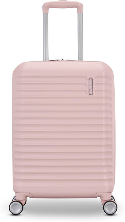 Stratum 3.0 Carry-On Spinner, Airline Approved, Durable Hardside Luggage, Expands 1.5", RightHeight™ Adjustable Handle, Pink Blush
