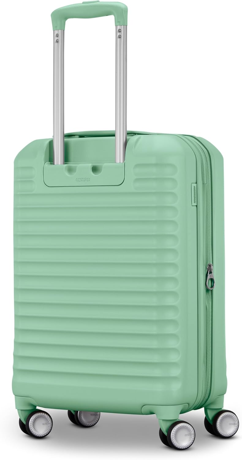 Stratum 3.0 Carry-On Spinner, Airline Approved, Durable Hardside Luggage, Expands 1.5", RightHeight™ Adjustable Handle, Pink Blush