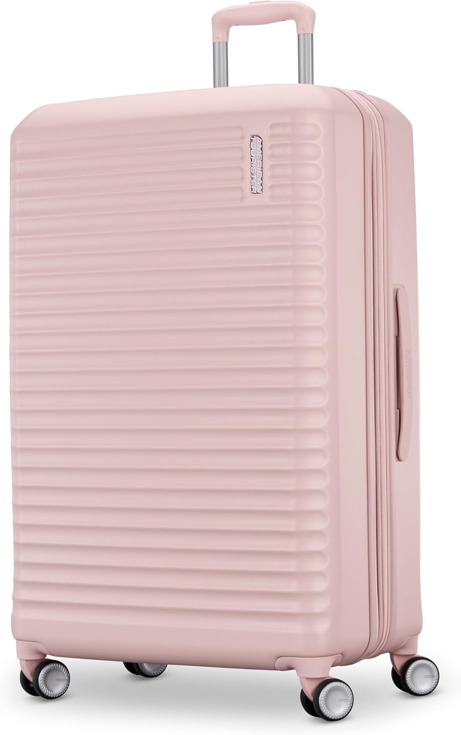 Stratum 3.0 Carry-On Spinner, Airline Approved, Durable Hardside Luggage, Expands 1.5", RightHeight™ Adjustable Handle, Pink Blush