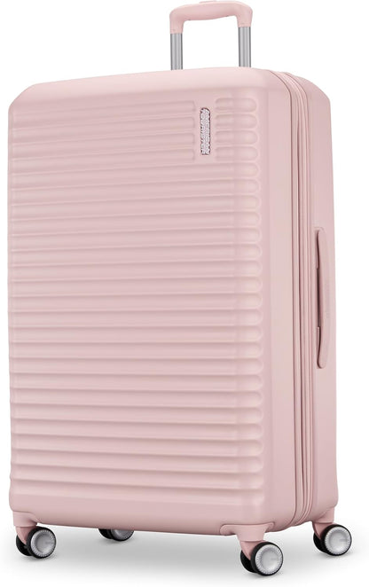 Stratum 3.0 Carry-On Spinner, Airline Approved, Durable Hardside Luggage, Expands 1.5", RightHeight™ Adjustable Handle, Pink Blush