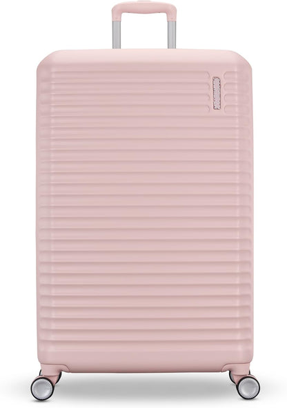 Stratum 3.0 Carry-On Spinner, Airline Approved, Durable Hardside Luggage, Expands 1.5", RightHeight™ Adjustable Handle, Pink Blush