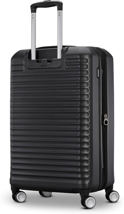 Stratum 3.0 Carry-On Spinner, Airline Approved, Durable Hardside Luggage, Expands 1.5", RightHeight™ Adjustable Handle, Pink Blush