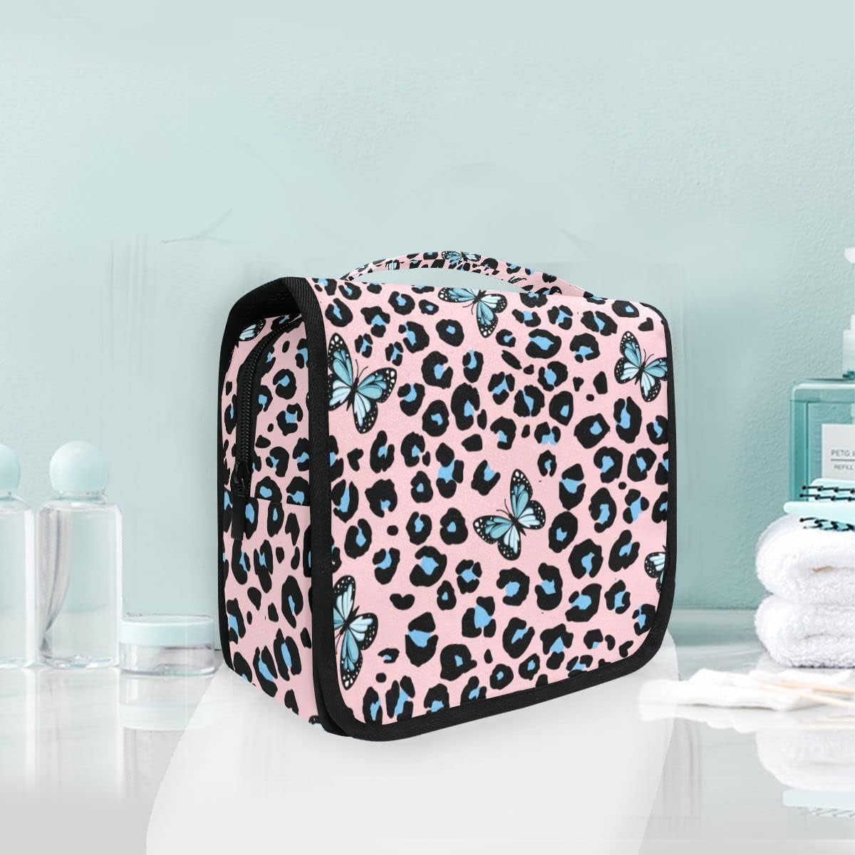 Hanging Travel Toiletry Bag Kit Makeup Case Cosmetics Organizer for Men Women - Colors B
