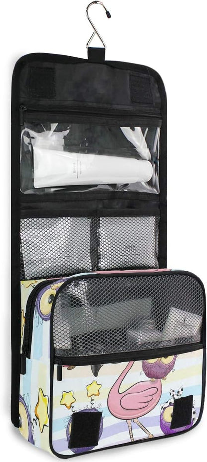 Hanging Travel Toiletry Bag Kit Makeup Case Cosmetics Organizer for Men Women - Colors B