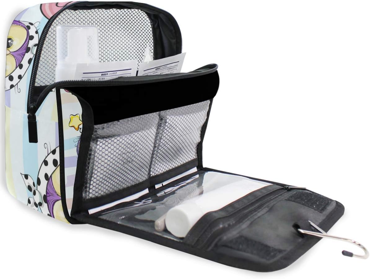Hanging Travel Toiletry Bag Kit Makeup Case Cosmetics Organizer for Men Women - Colors B