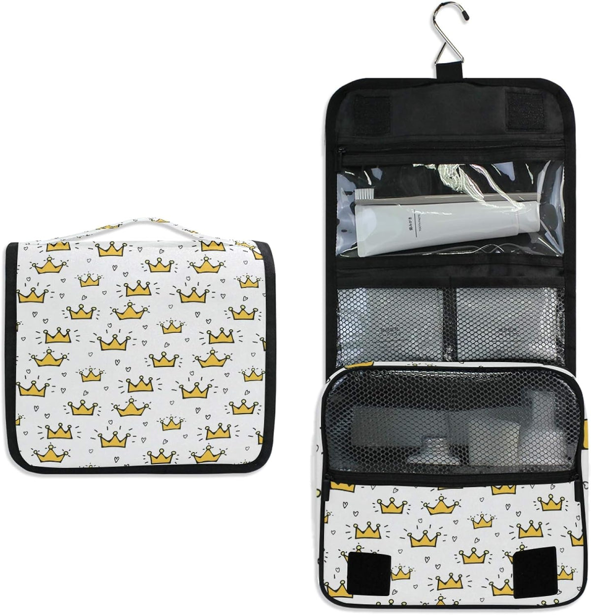 Hanging Travel Toiletry Bag Kit Makeup Case Cosmetics Organizer for Men Women - Colors B
