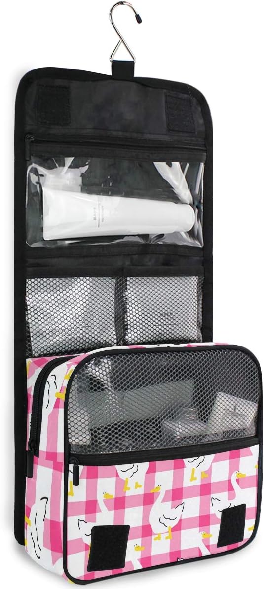 Hanging Travel Toiletry Bag Kit Makeup Case Cosmetics Organizer for Men Women - Colors B