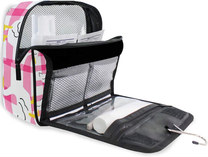 Hanging Travel Toiletry Bag Kit Makeup Case Cosmetics Organizer for Men Women - Colors B