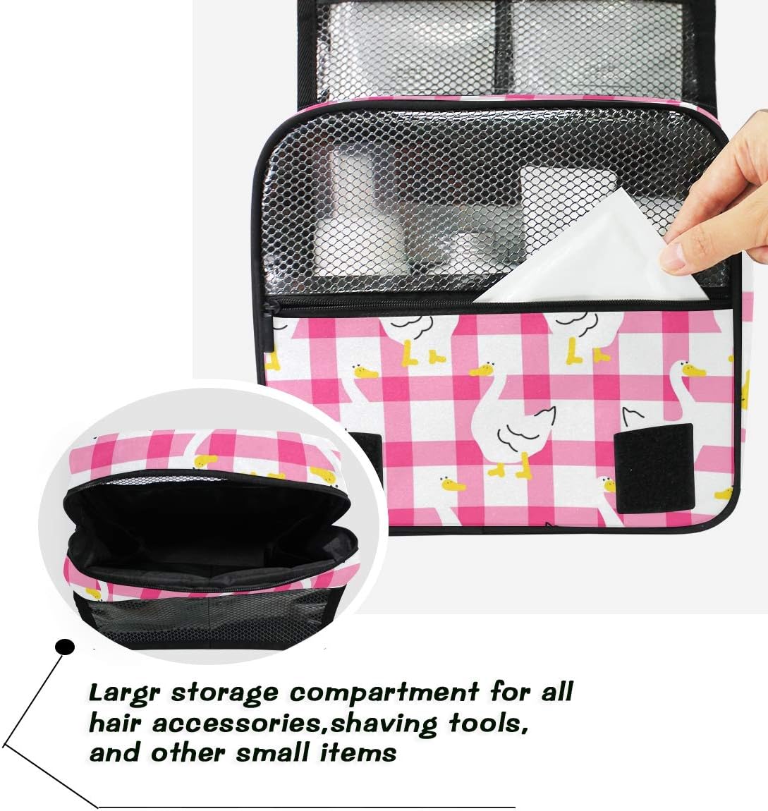 Hanging Travel Toiletry Bag Kit Makeup Case Cosmetics Organizer for Men Women - Colors B