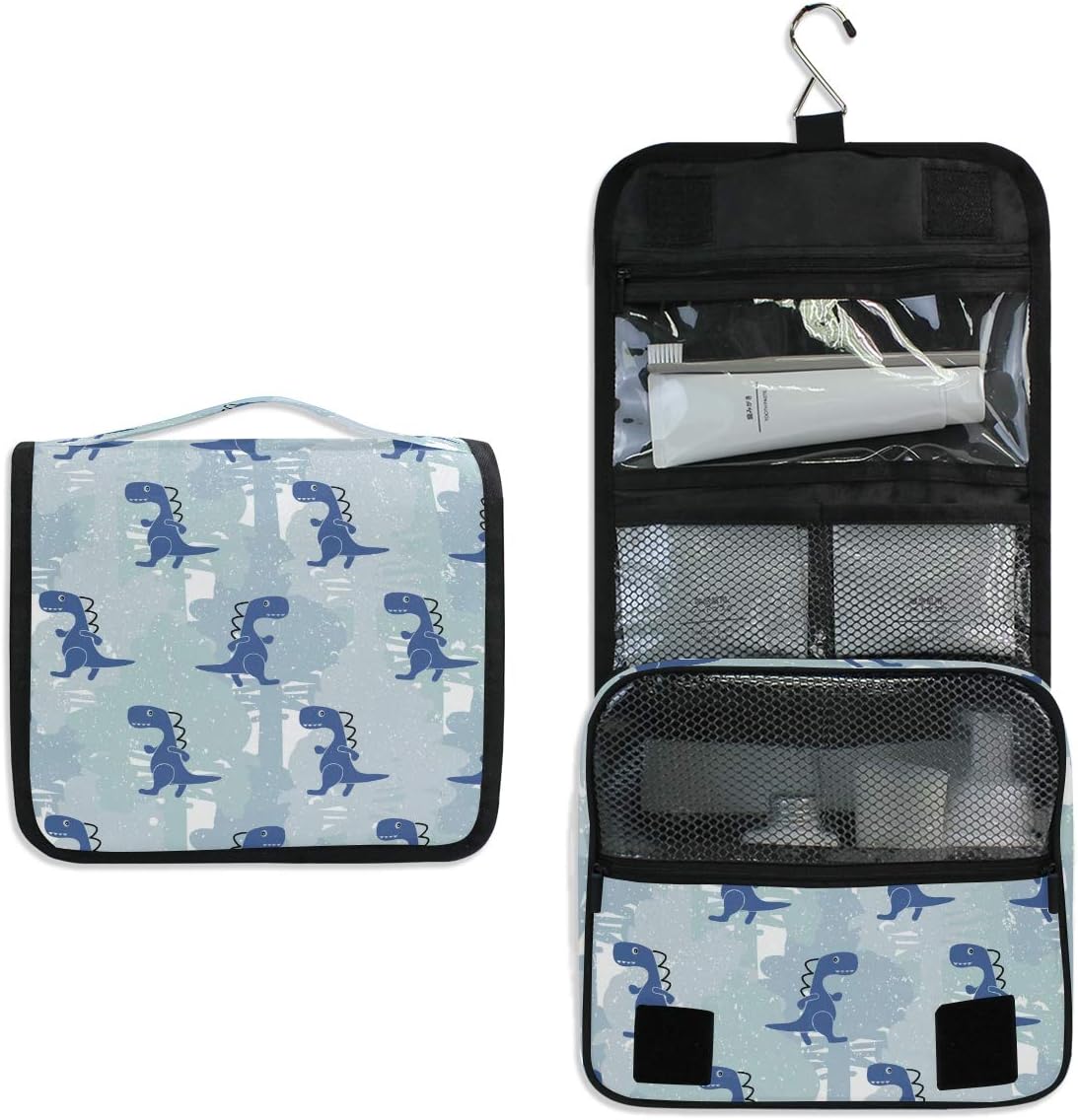 Hanging Travel Toiletry Bag Kit Makeup Case Cosmetics Organizer for Men Women - Colors B