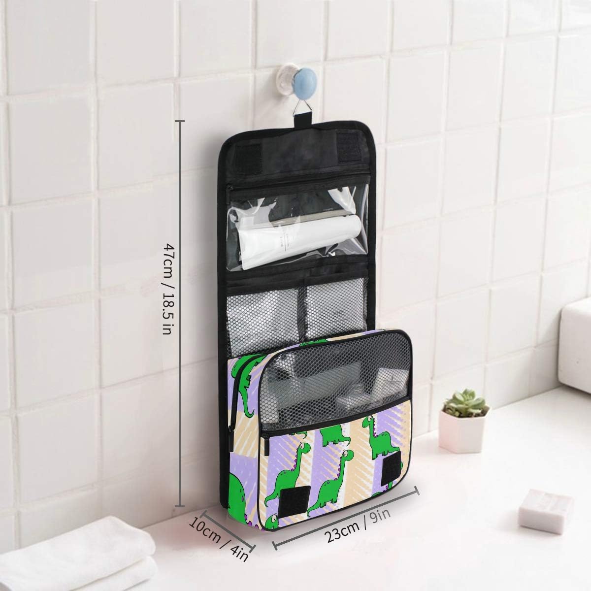 Hanging Travel Toiletry Bag Kit Makeup Case Cosmetics Organizer for Men Women - Colors B