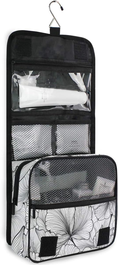 Hanging Travel Toiletry Bag Kit Makeup Case Cosmetics Organizer for Men Women - Colors B