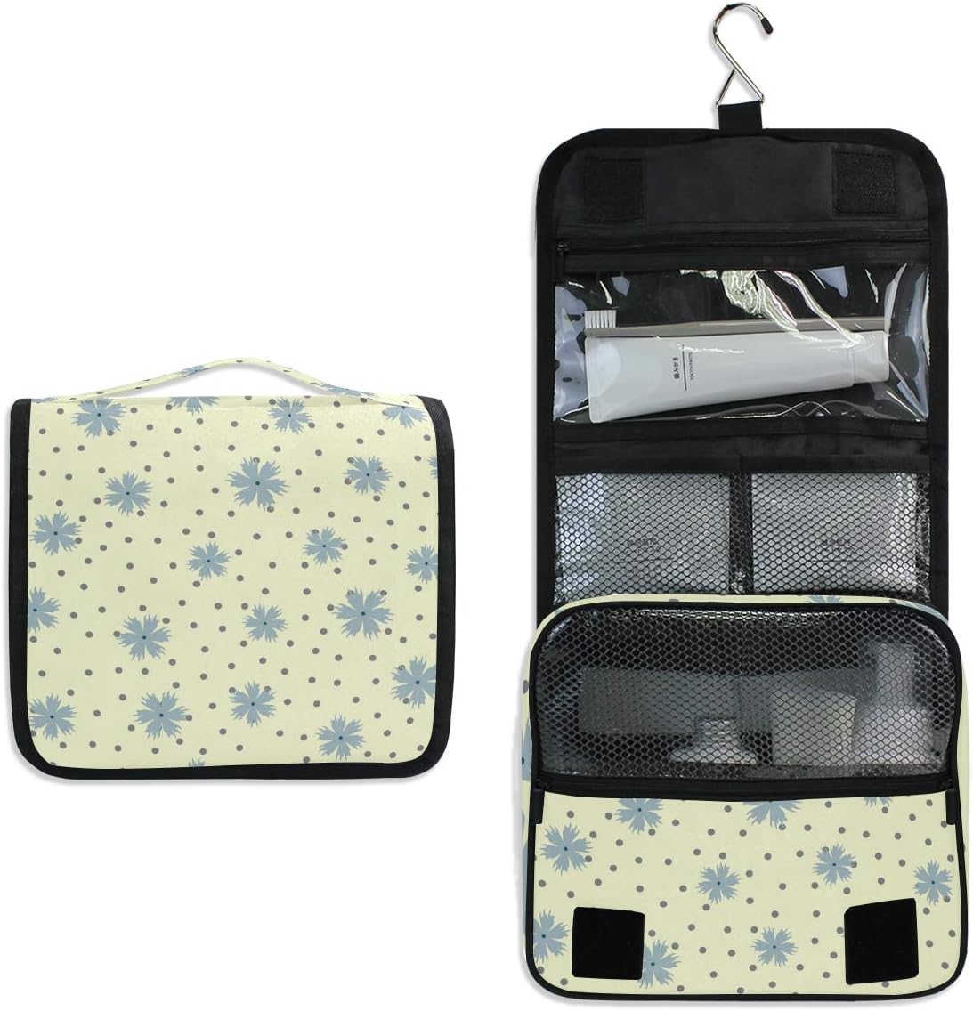 Hanging Travel Toiletry Bag Kit Makeup Case Cosmetics Organizer for Men Women - Colors B