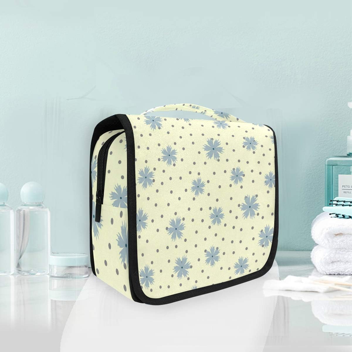 Hanging Travel Toiletry Bag Kit Makeup Case Cosmetics Organizer for Men Women - Colors B