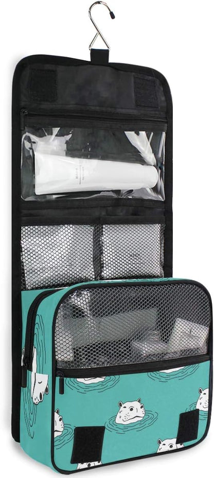 Hanging Travel Toiletry Bag Kit Makeup Case Cosmetics Organizer for Men Women - Colors B