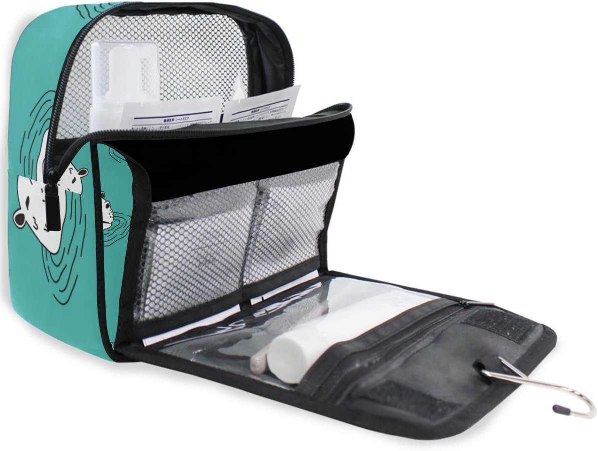 Hanging Travel Toiletry Bag Kit Makeup Case Cosmetics Organizer for Men Women - Colors B