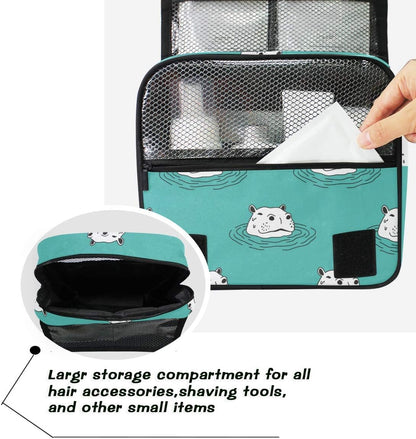 Hanging Travel Toiletry Bag Kit Makeup Case Cosmetics Organizer for Men Women - Colors B
