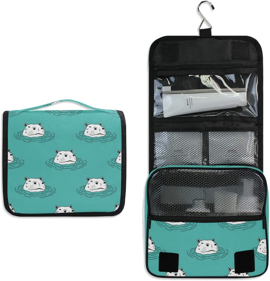 Hanging Travel Toiletry Bag Kit Makeup Case Cosmetics Organizer for Men Women - Colors B