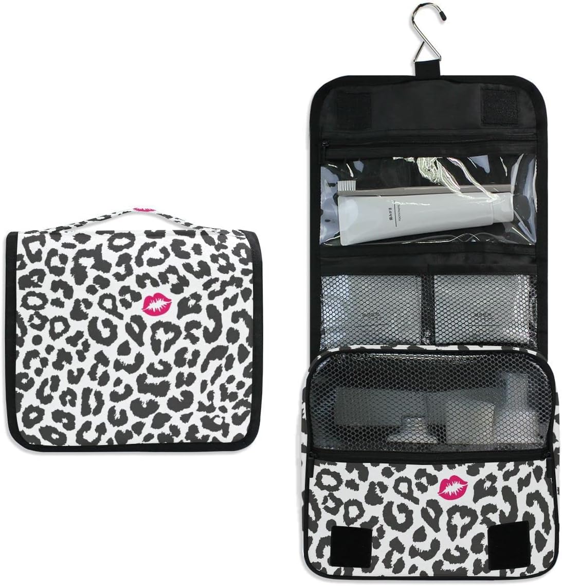 Hanging Travel Toiletry Bag Kit Makeup Case Cosmetics Organizer for Men Women - Colors B