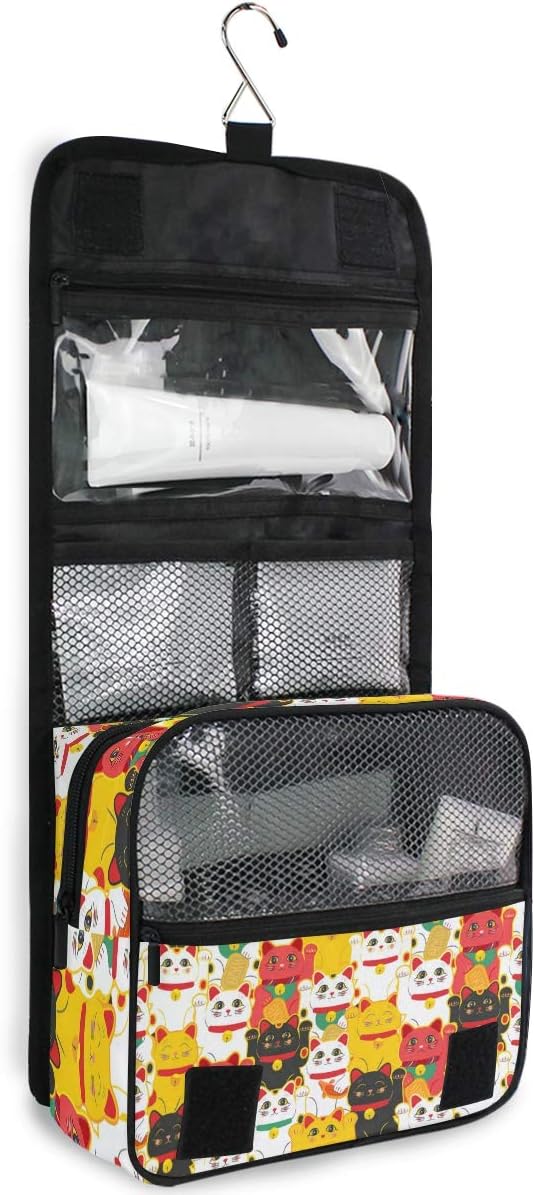 Hanging Travel Toiletry Bag Kit Makeup Case Cosmetics Organizer for Men Women - Colors B